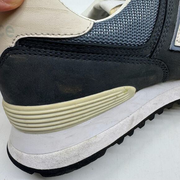 NEW BALANCE Men's 574 SYO Sea Salt Outer Space Nubuck - Picture 11 of 13